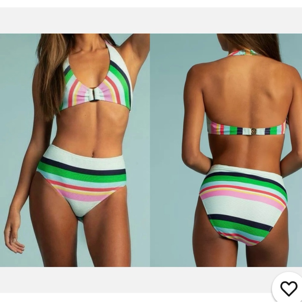 Trina Turk Vibrant Striped Bikini Set